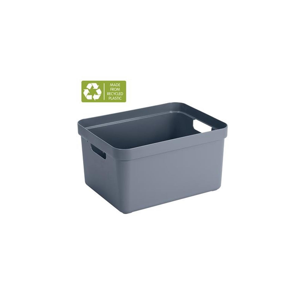 Sunware sigma home opbergbox 32l donker blauwgrijs afmeting 44,4 x 34,2 x 24,2 cm