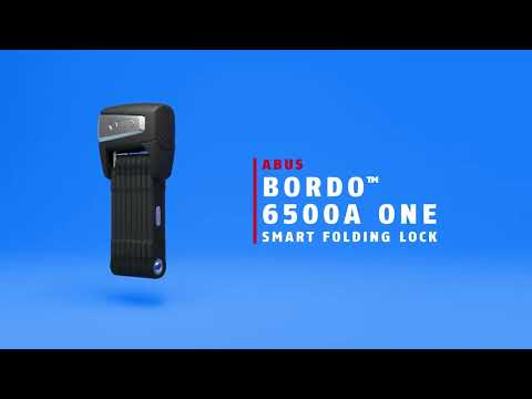 Abus Folding Lock Bordo Smart X 6500A 110 SH Black