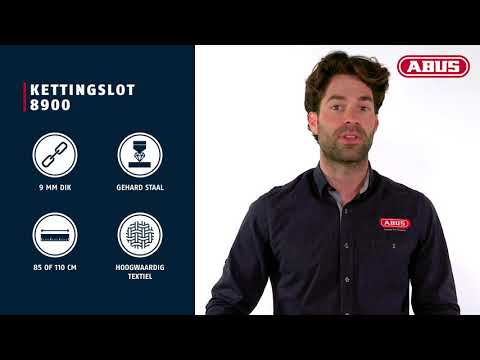 Antivol à chaîne Abus 8900 85 noir ART**