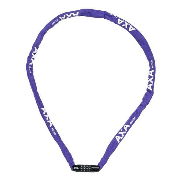 Axa slotketting rigid 120cm codeslot paars (kaart)