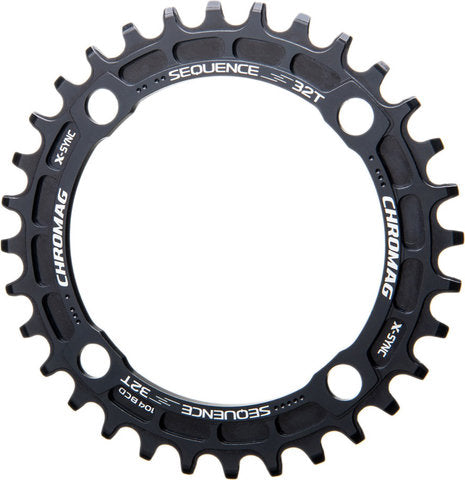 Chromag sequence sram x-sync chainring, 4-arm, 104 mm bcd