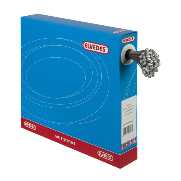 Rem binnenkabels Elvedes 2250mm RVS Slick Ø1,5mm T-nippel (100 stuks)
