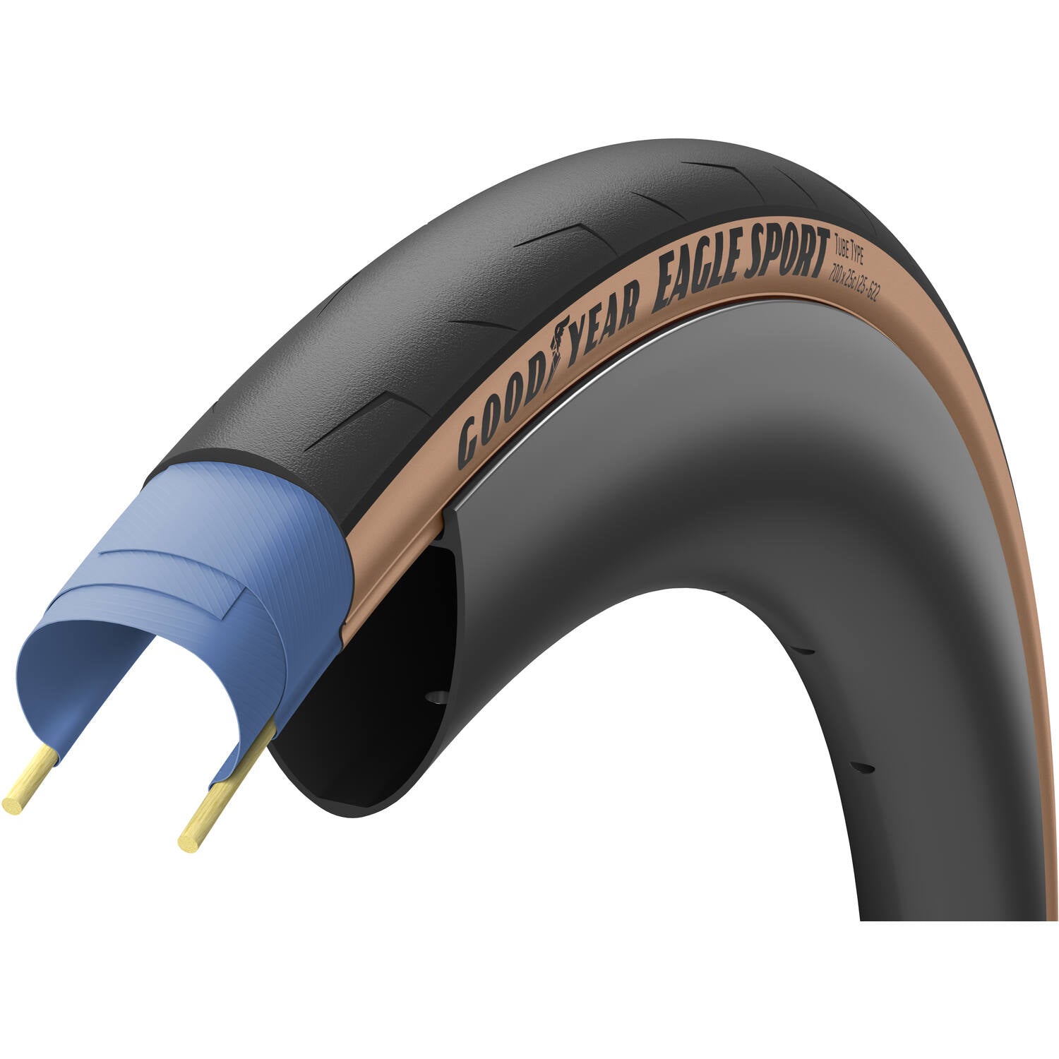 Goodyear - eagle sport 700x25c bruin