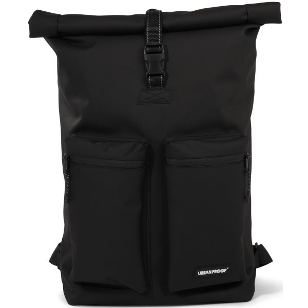 Urbanproof bicycle bag rolltop up recycle 20l black