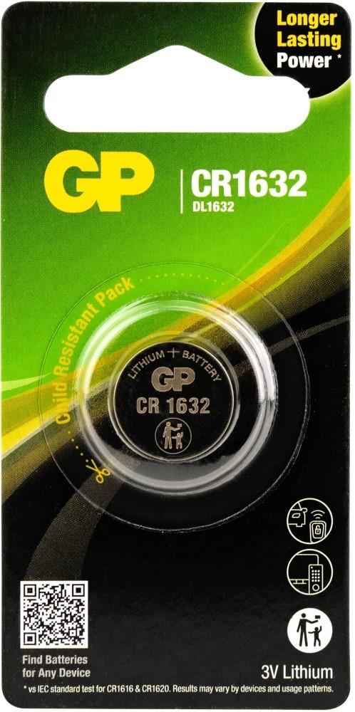 CR1632 Pile bouton au lithium 3V 1PK