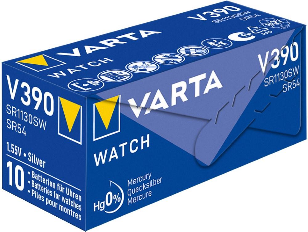 Varta v390 knoopcel batterij zilver