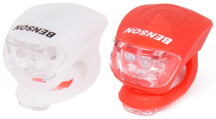 Enzo benson led fietslampset 2 delig rood wit - 5700337
