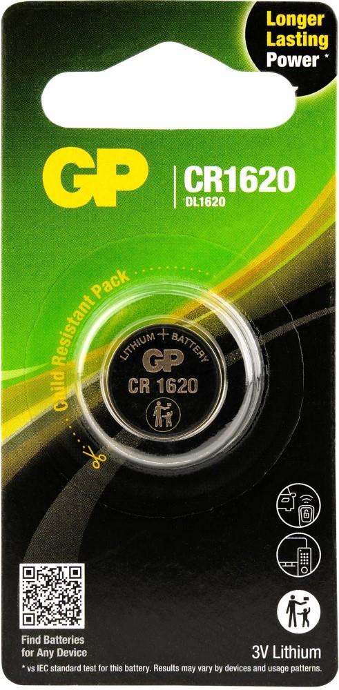 GP - CR1620 Lithium-knoopcel 3V 1PK