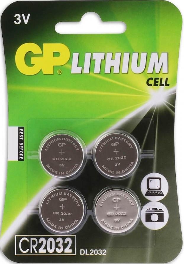 PILES BOUTON AU LITHIUM CR2032 3V 4HP