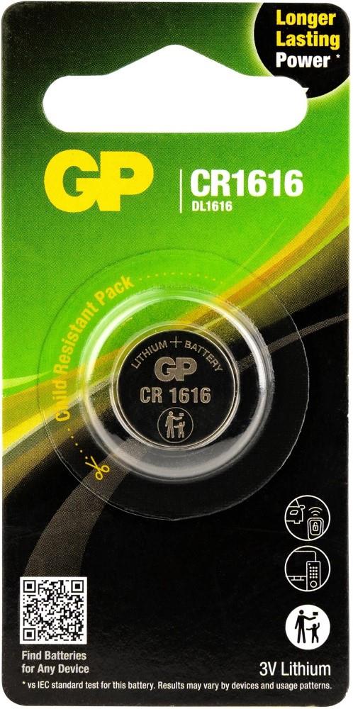 Gp cr1616 lithium 3 volt blister 1 3212299