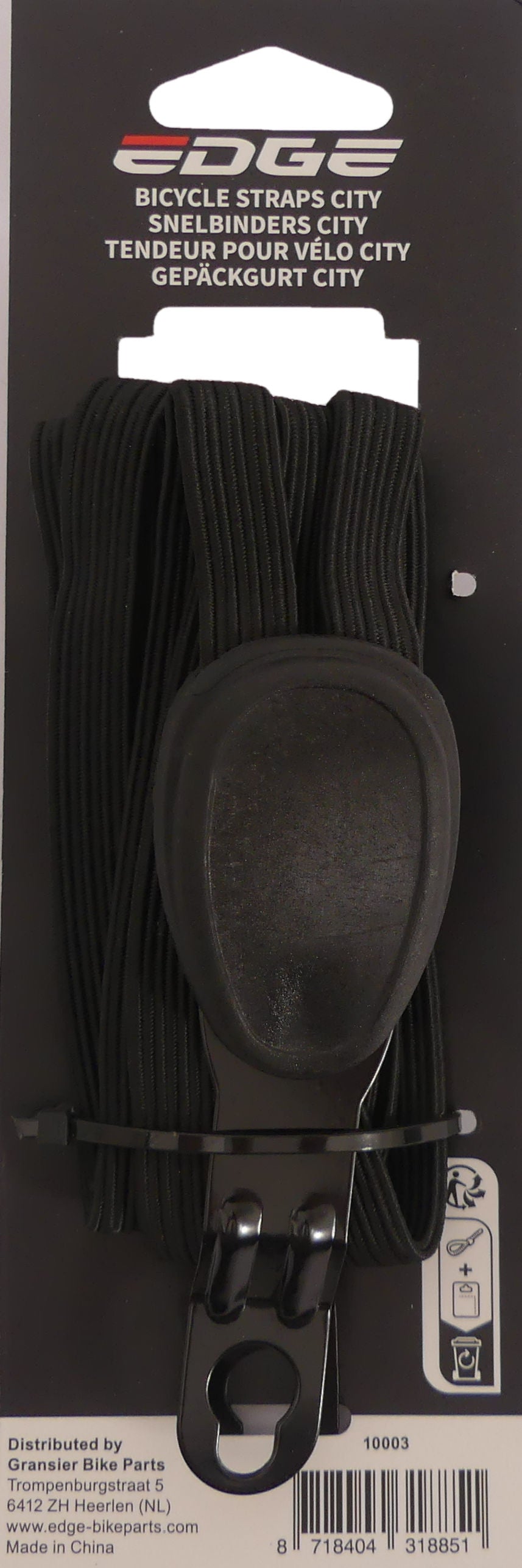 Rand triobinder stad - zwart (op kaart)