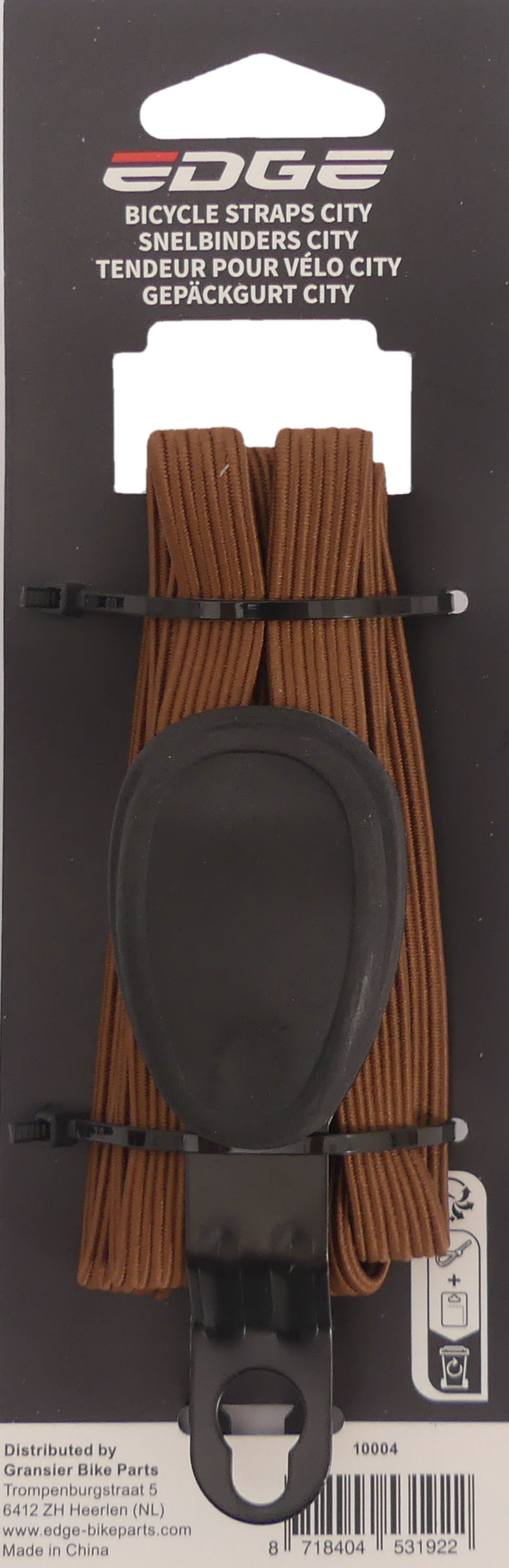 Rand triobinder stad - bruin (op kaart)