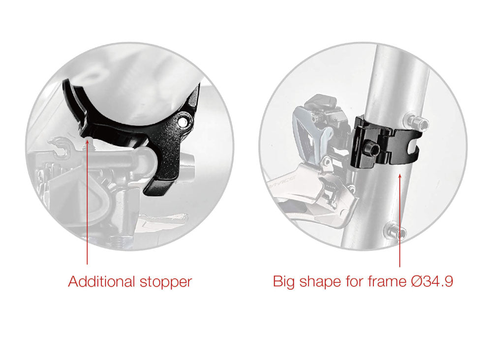 Katana sc-fd1 front derailleur clamp for braze-on front derailleurs | 34,9mm
