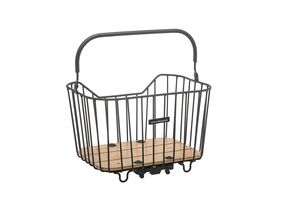 Nouveau panier avant Looxs | 24 Litres | Aluminium | Noir | Instantané Racktime