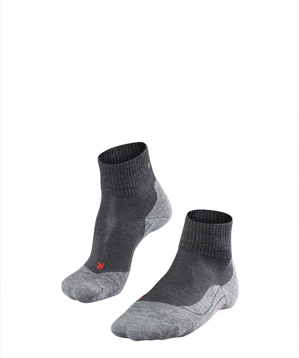 Falke tk5 short anti-blaar dun wol functioneel materiaal wandelsokken heren grijs - maat 39-41
