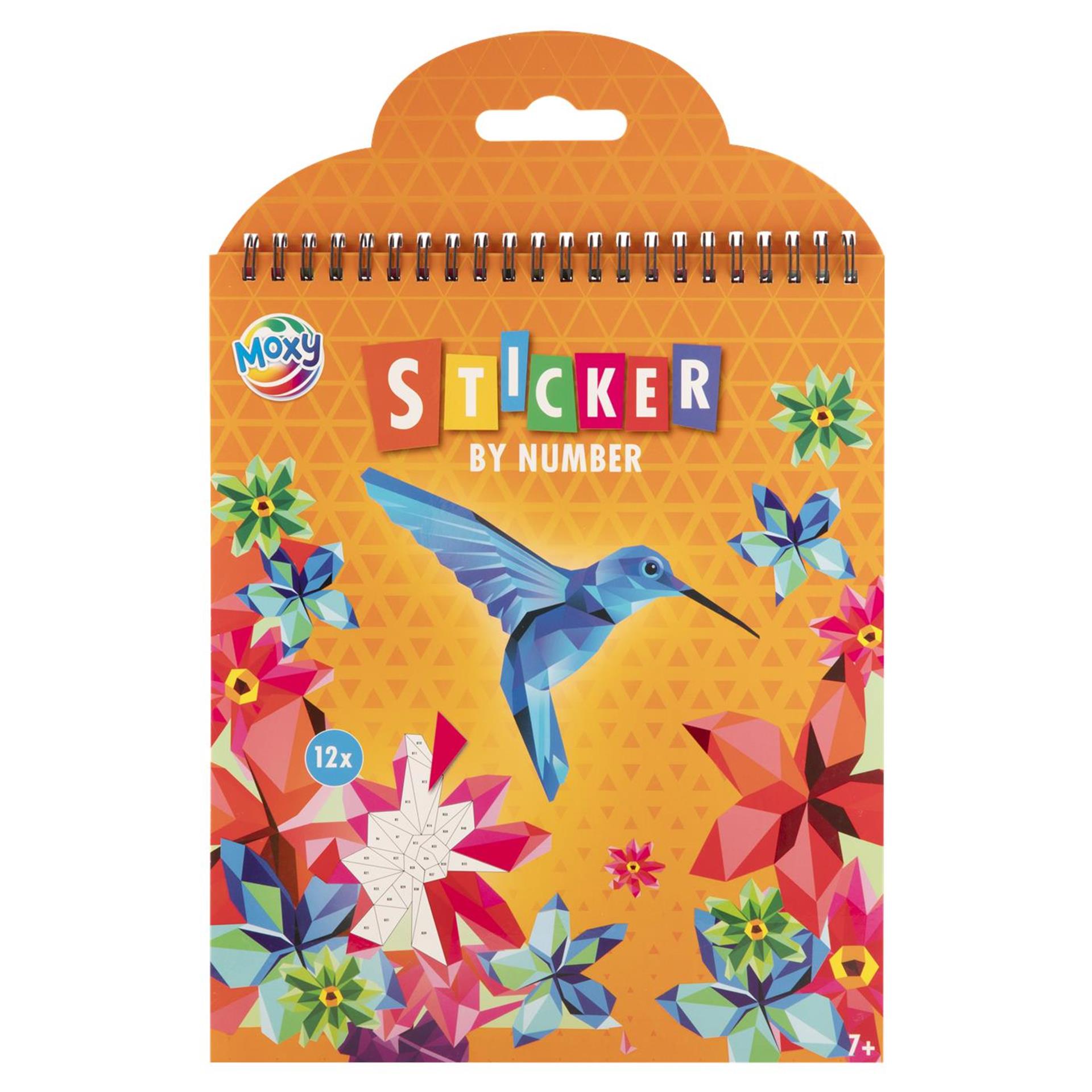 Moxy stickeren op nummer dieren