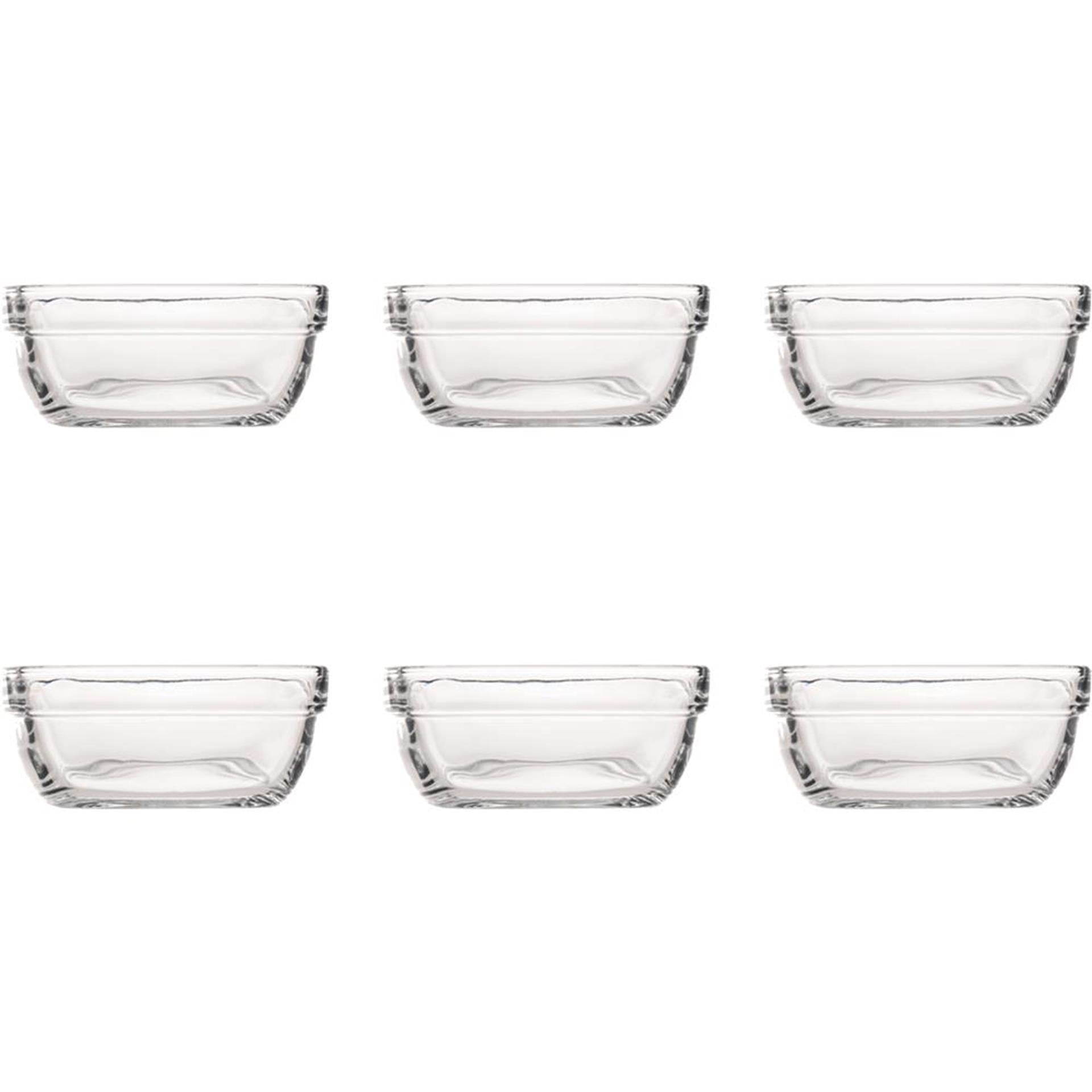 Duralex schaal carre 11cm 6 stuks