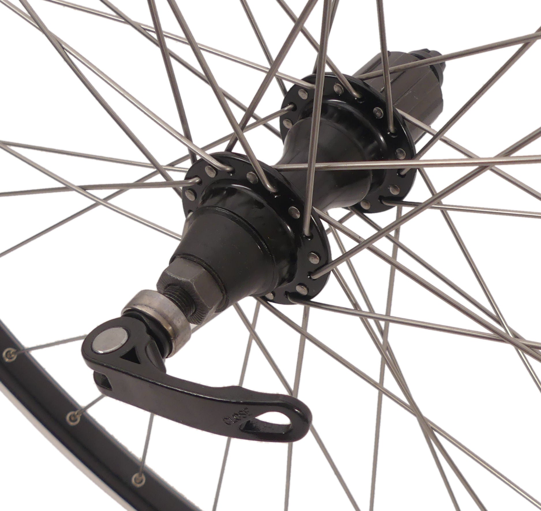 Rodi achterwiel connect 28 8 9 10 speed 622 x 19 met snelspanner en RVS spaken - zwart