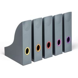 Tijdschriftenhouder durable varicolor grijs