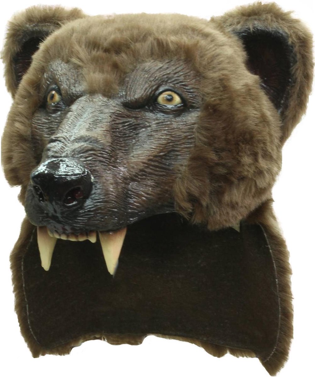 Vegaoo berenmasker voor volwassen - verkleedmasker - one size