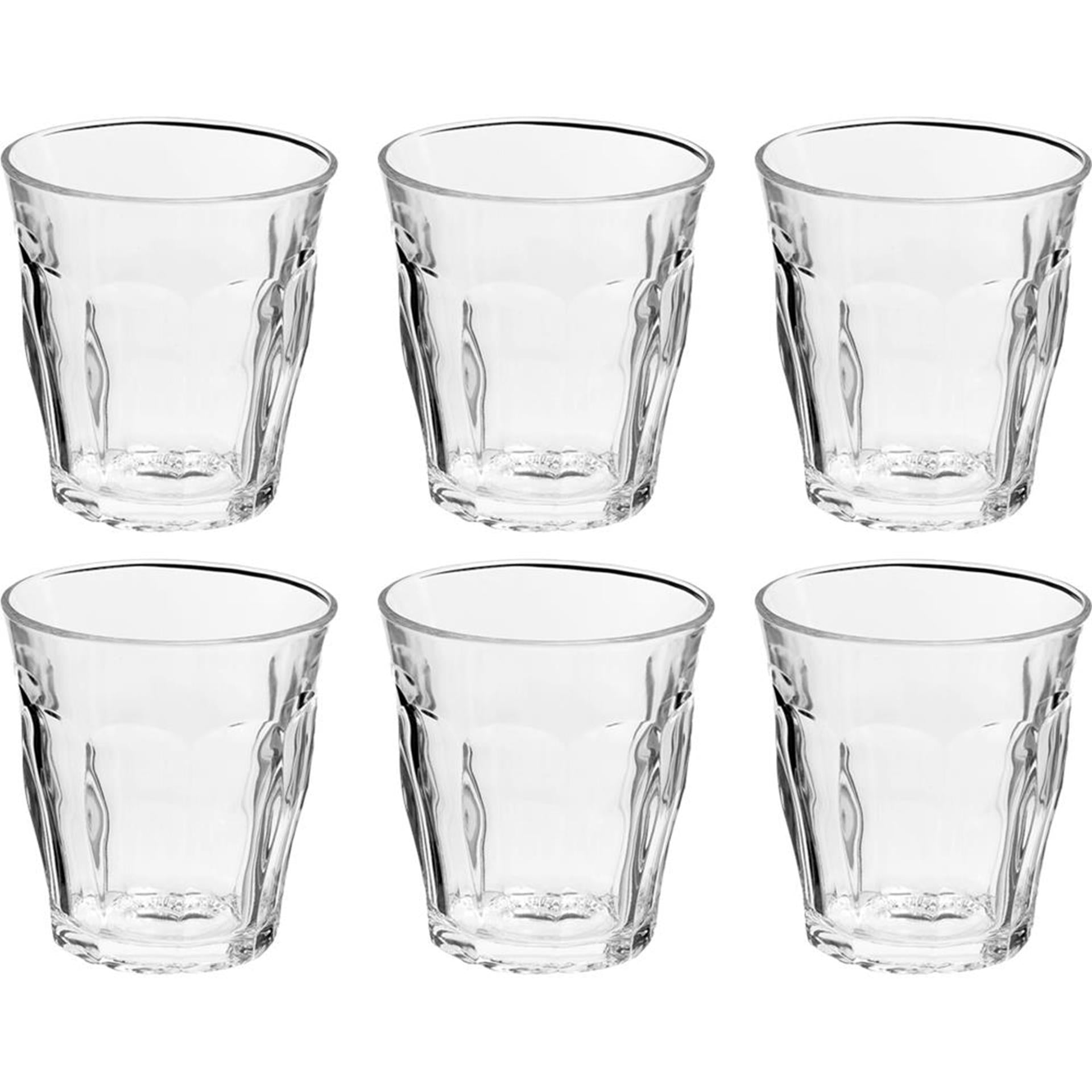 Duralex tumbler picardie hardglas 200ml doos a 6 stuks