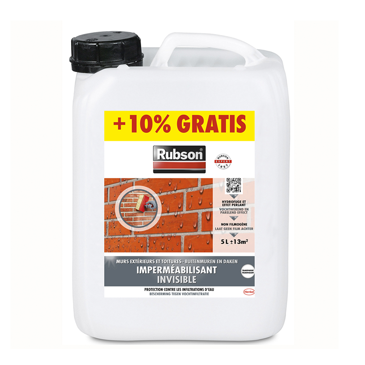 Rubson 1001477 - transparant vochtscherm 5,5l | 2 stuks