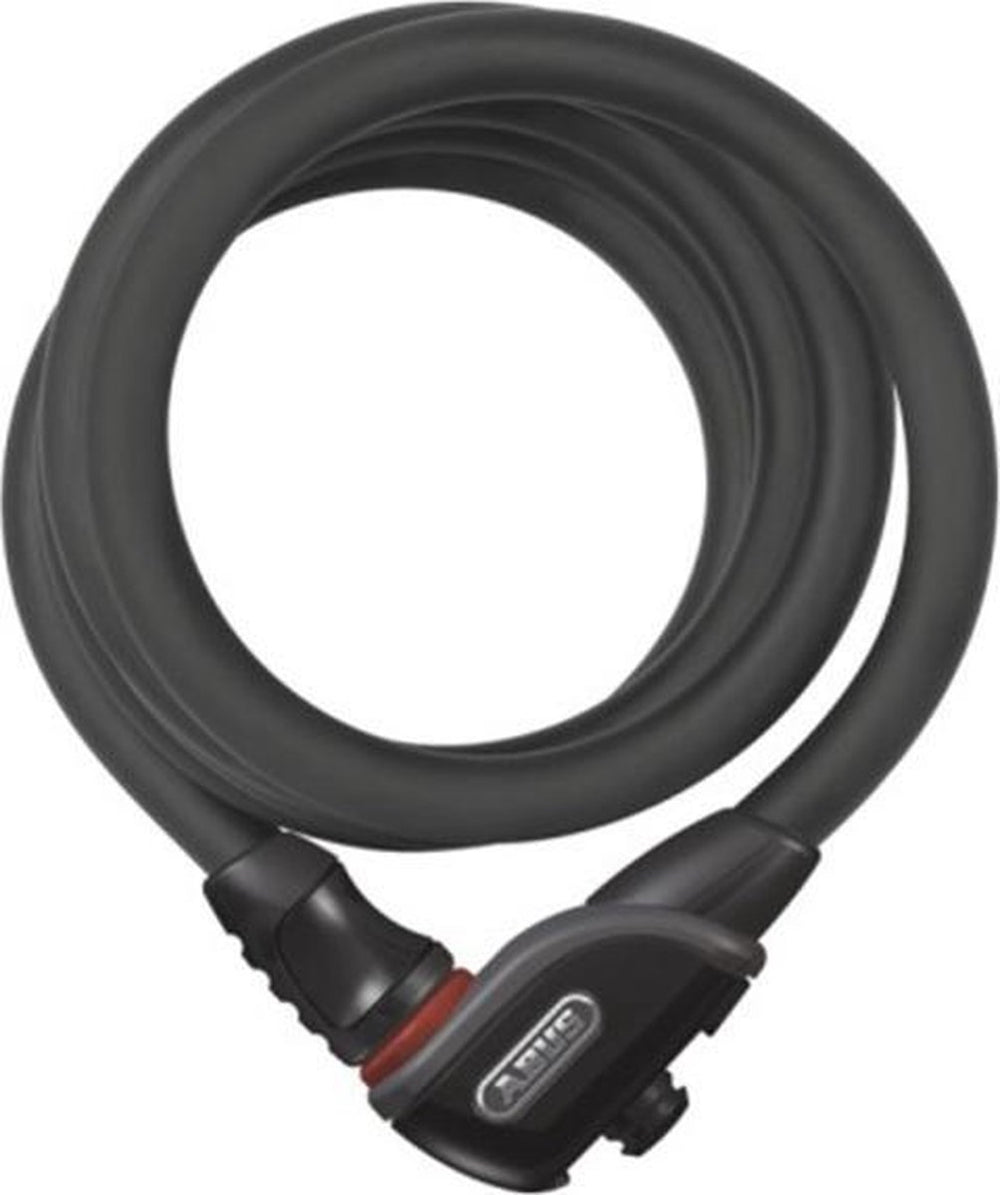 Abus kabelslot phantom 8950 180 texfl - fietsslotenset met houder texfl voor het frame van de fiets - 12 15 mm - security level 5 - zwart