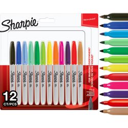 Permanentmarker sharpie kleurenassortiment 12 stuks