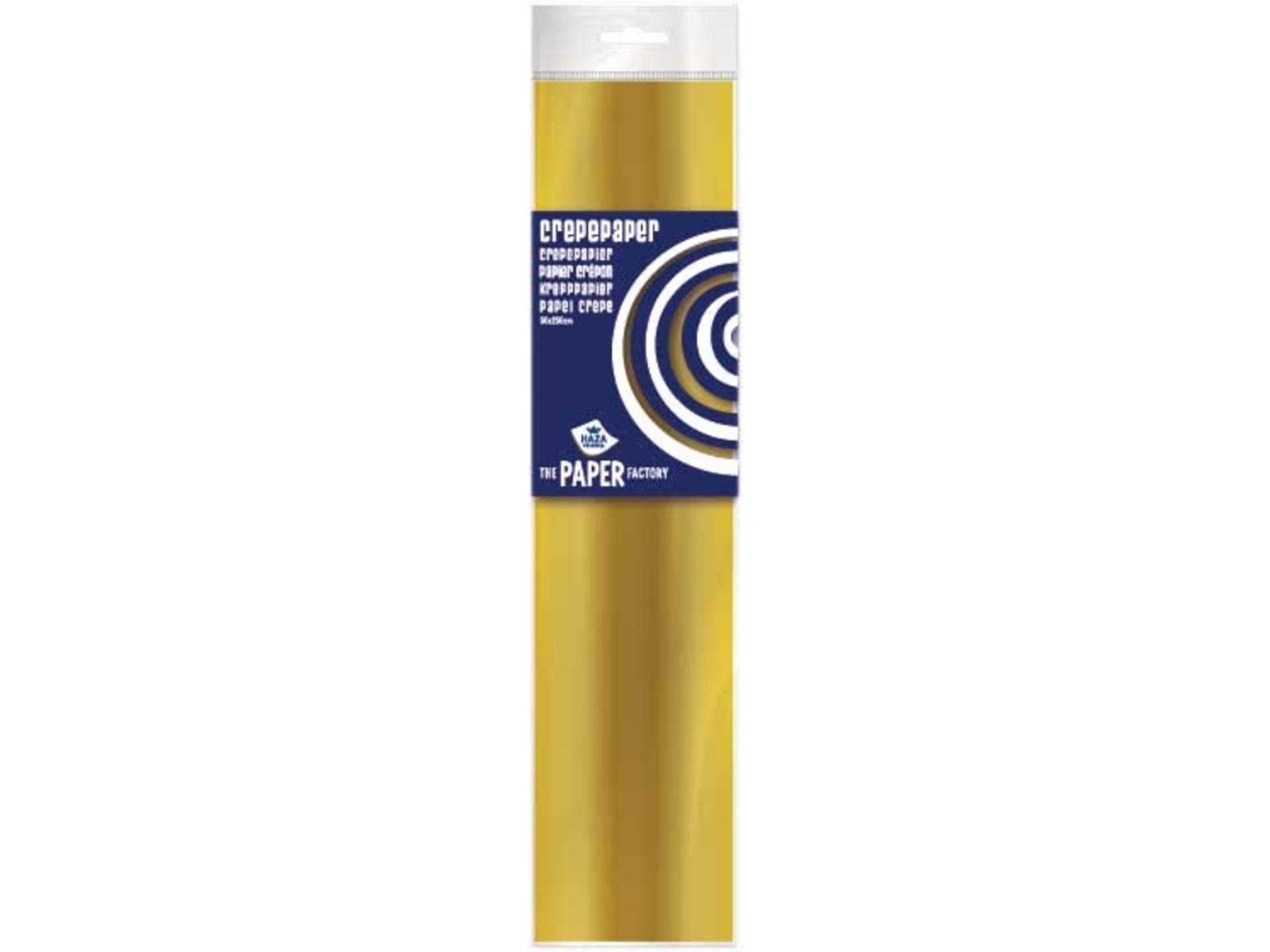 Haza crepepapier 50x250cm goud