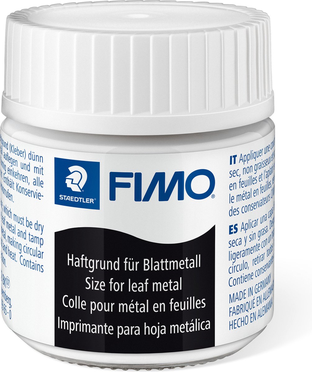 Fimo lijm voor bladmetaal.