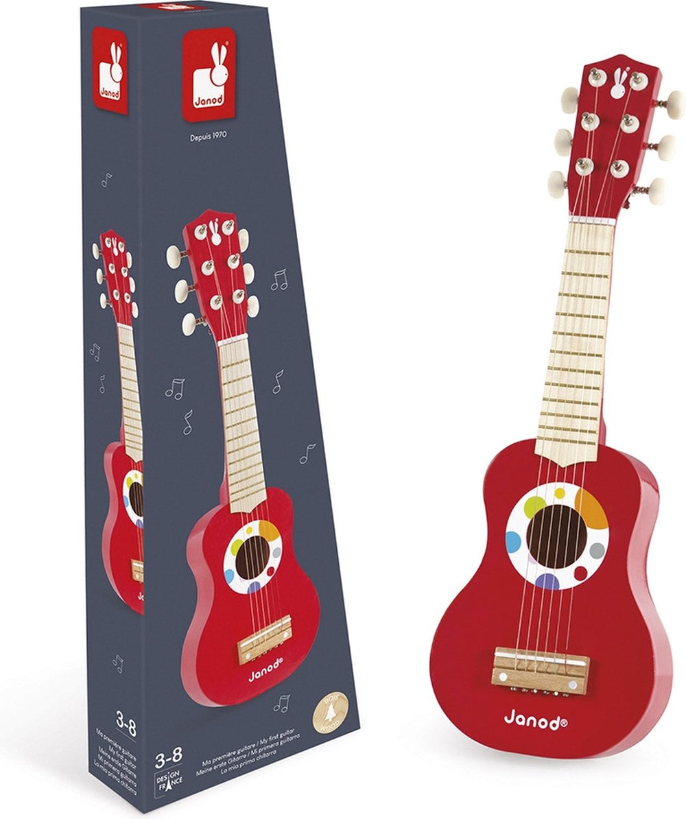 Janod - confetti - mijn eerste gitaar - voor kleine muzikanten