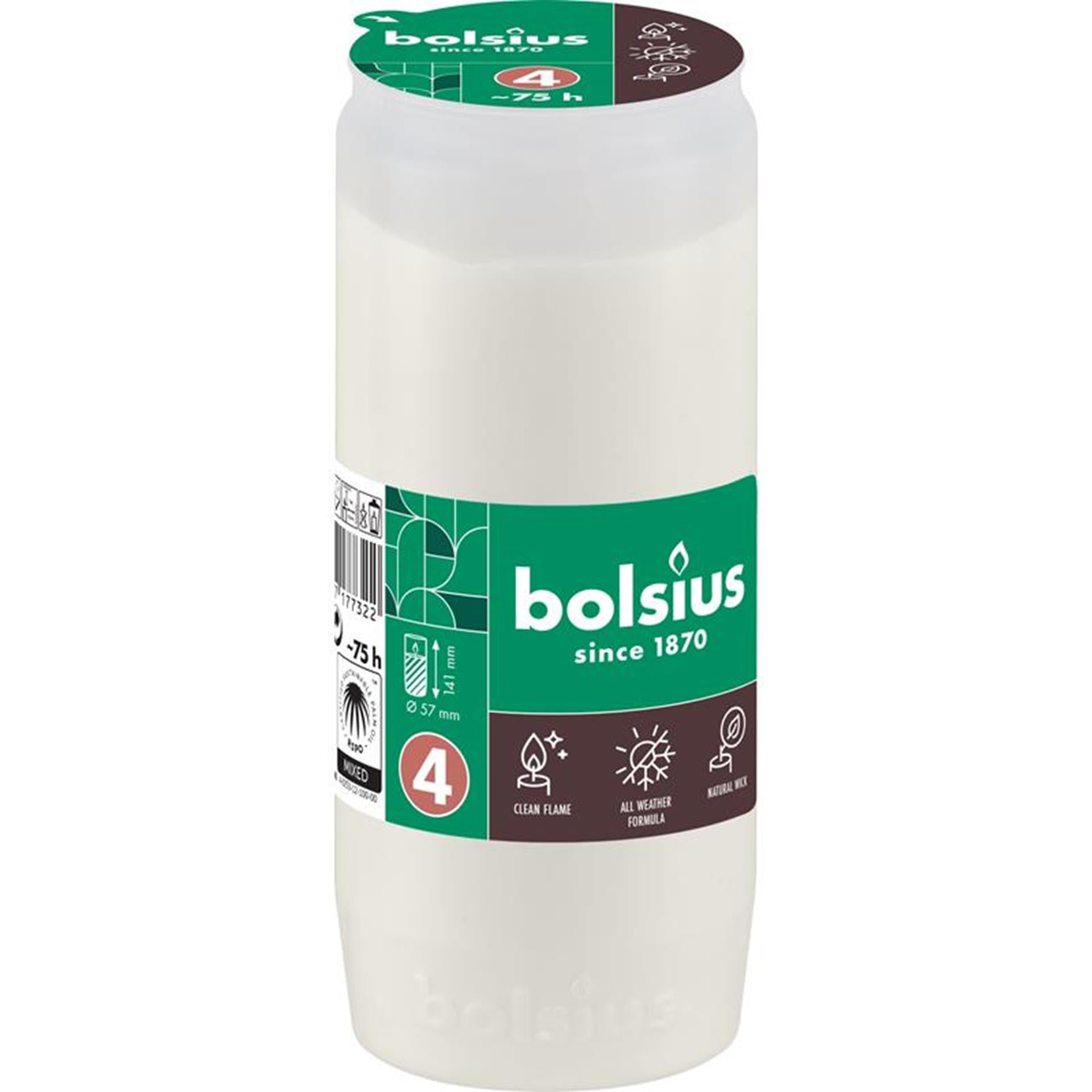 Bolsius graflicht compo nr.4 wit