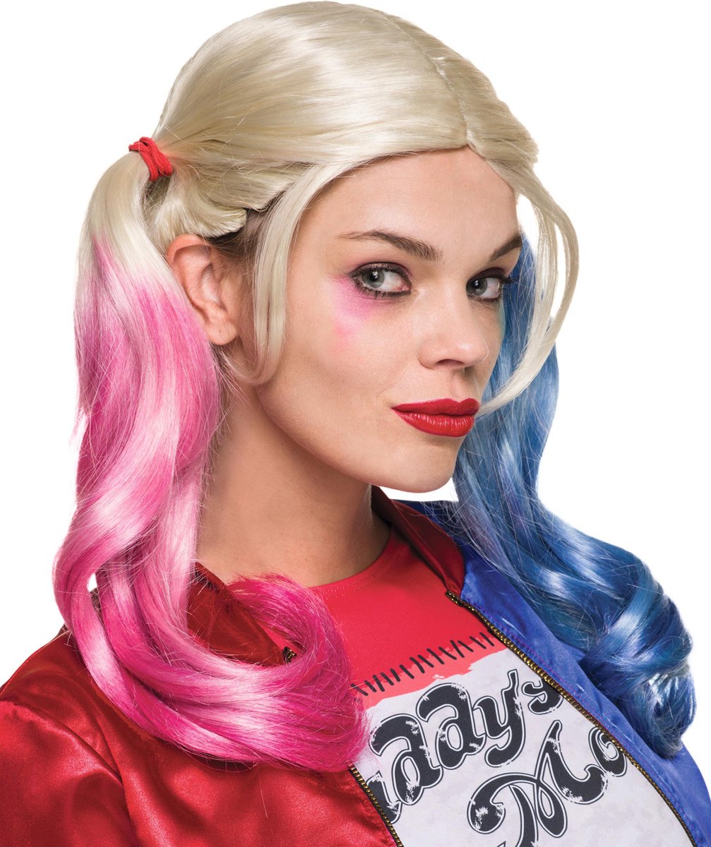 Rubies france harley quinn - suicide squad™ pruik voor volwassenen - verkleedpruik - one size