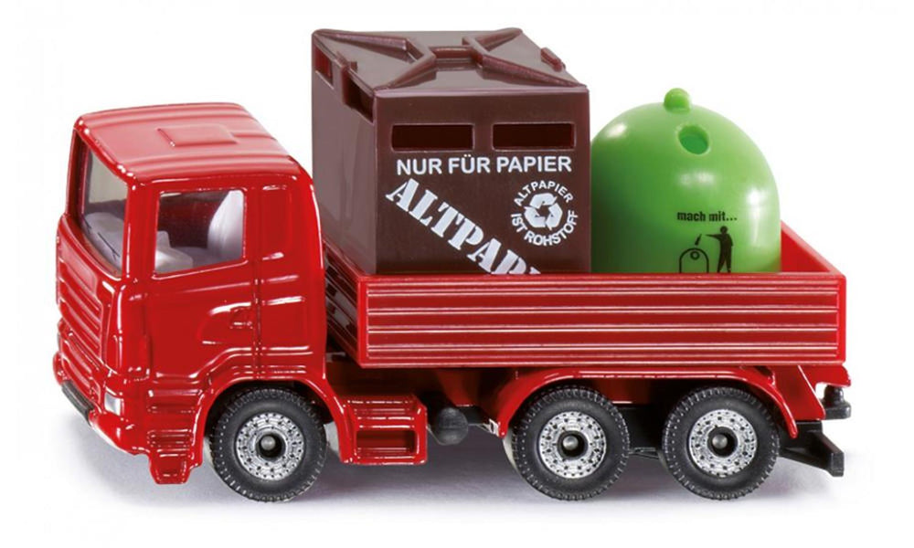Siku recycle vrachtwagen rood (0828)