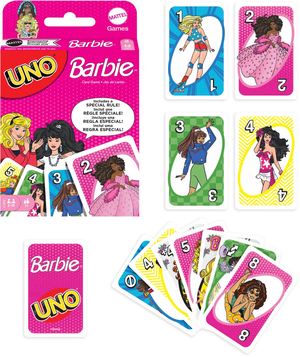 Mattel games uno barbie