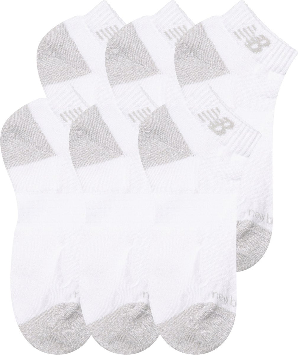 New balance active low cut socks 6 pack unisex sportsokken - white