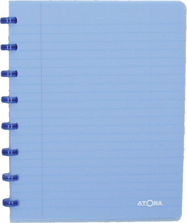 Atoma trendy schrift, ft a5, 144 bladzijden, gelijnd, transparant blauw 1 stuk