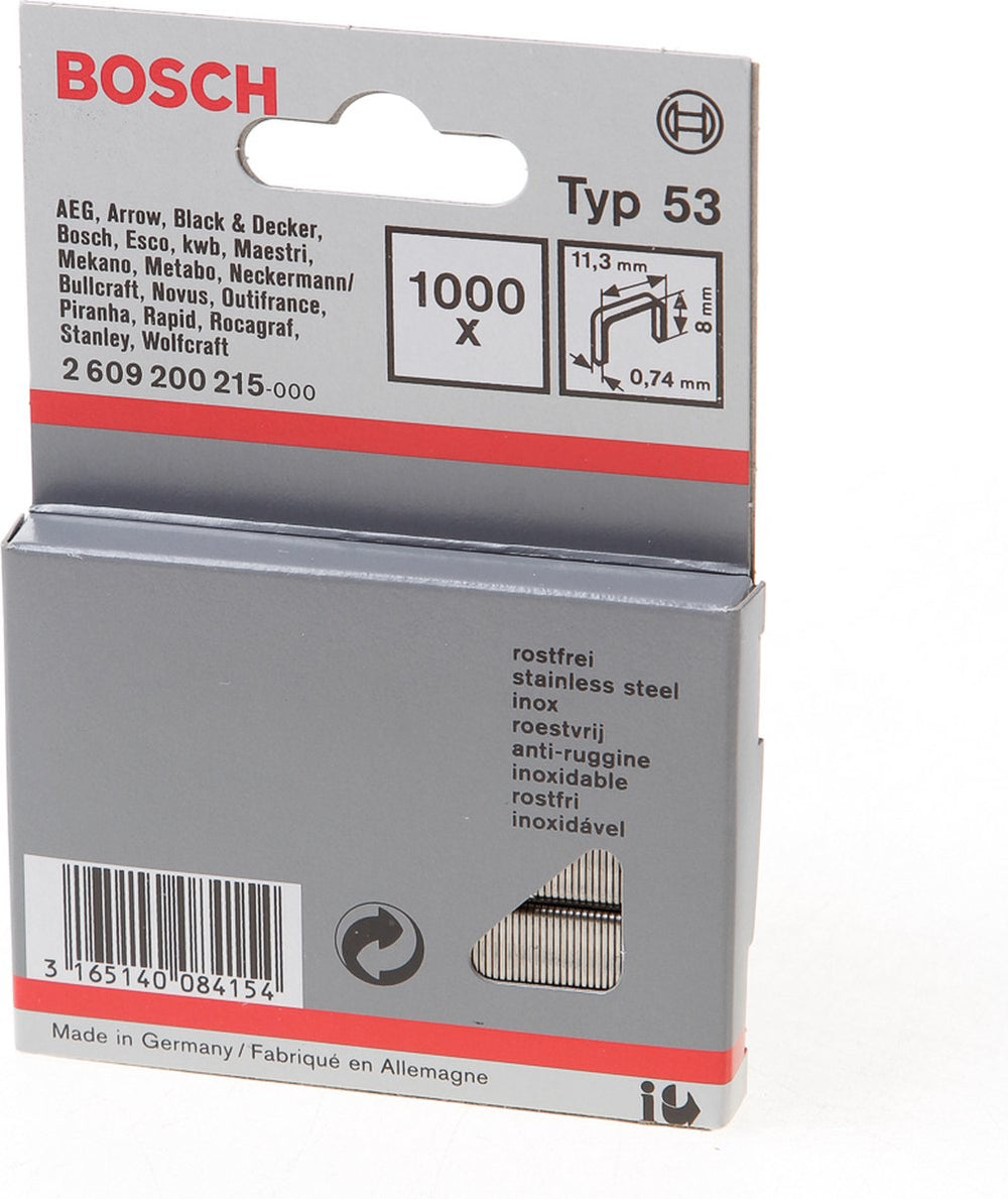Bosch - niet met fijne draad type 53 11,4 x 0,74 x 8 mm