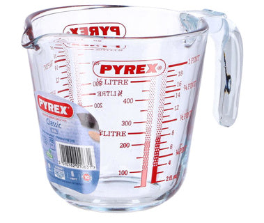Pyrex prepstore klassieke maatbeker 0,5l glas