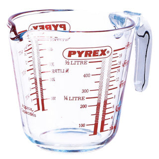 Pyrex prepstore klassieke maatbeker 0,5l glas