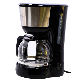 Inventum koffiezetter 1.25l zwart rvs 10 kopjes