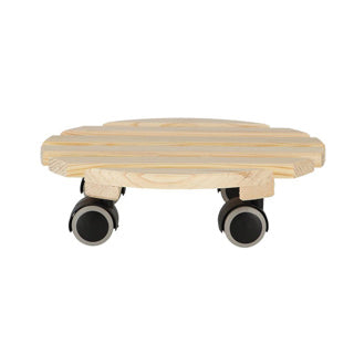 Esschert design plantenwagen rond binnen naturel