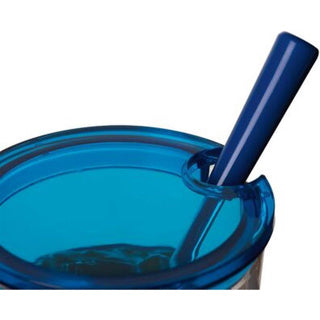 Basic montana jampot 10 cm + lepel blauw glas