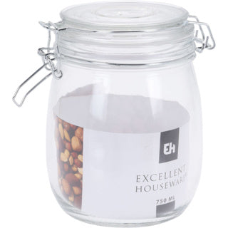 Excellent houseware voorraadpot met deksel 0,75 l | 2 stuks