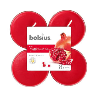 Bolsius maxilichten ware geuren granaatappel clearcup