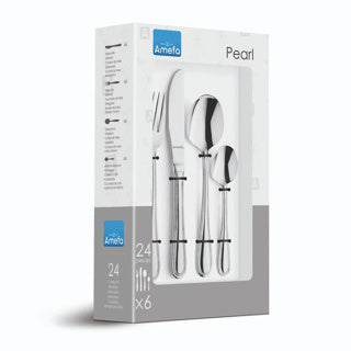 Amefa parel bestekset 24-delig geschenkdoos