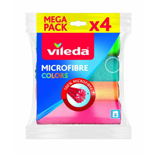 Vileda kleuren microvezeldoekjes 4 stuks