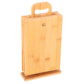 Eco-import bamboe snijplankset met houder 7-delig