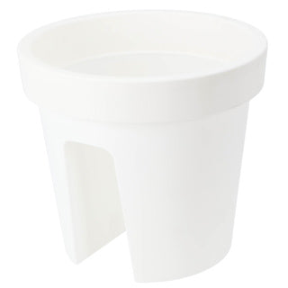 Basis ronde balkonbak 28 cm wit