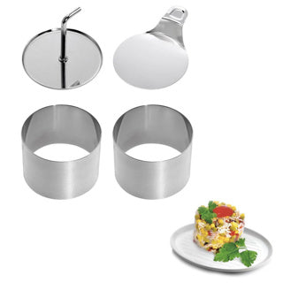 Westmark voedselvormers 7,5 cm 4-delig RVS
